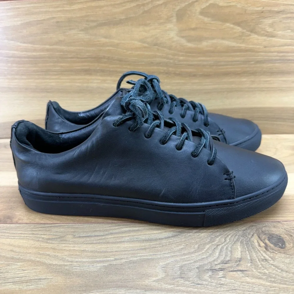 Thursday Premier Sneaker Womens 9.5 Black Leather Low Top Modern Minimalist Walk